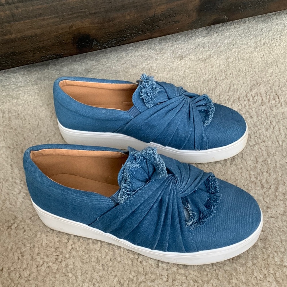 Catherine Malandrino Drapie Twist Slip-on Platform Size 7.5